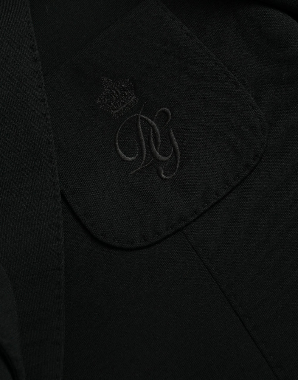 Dolce & Gabbana Black Wool Notch Single Breasted Coat Blazer - IT50 | L - Sport Jackets