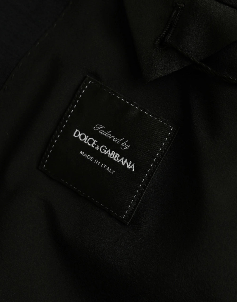 Dolce & Gabbana Black Wool Notch Single Breasted Coat Blazer - IT50 | L - Sport Jackets