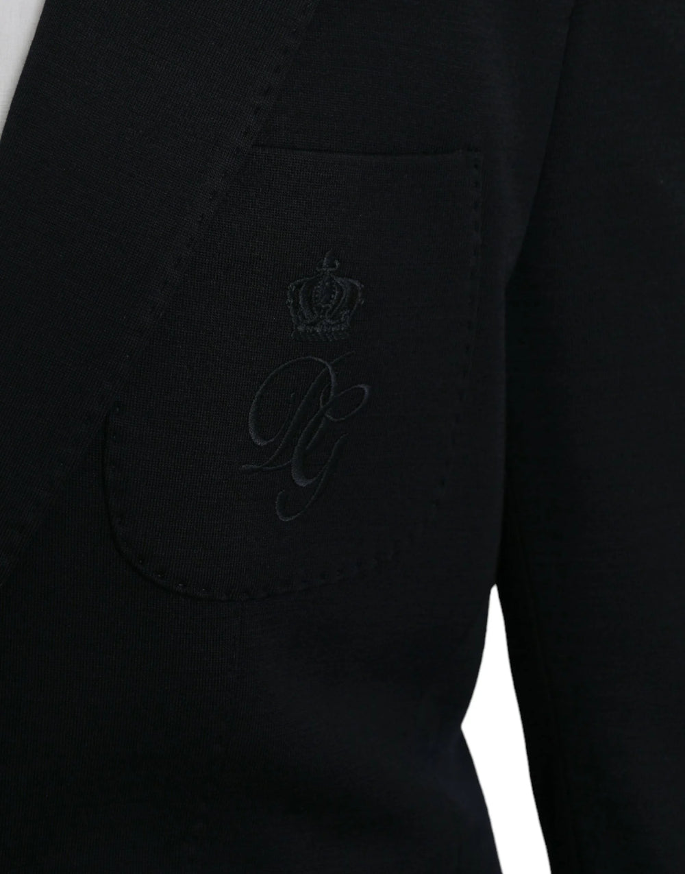 Dolce & Gabbana Black Wool Notch Single Breasted Coat Blazer - IT50 | L - Sport Jackets