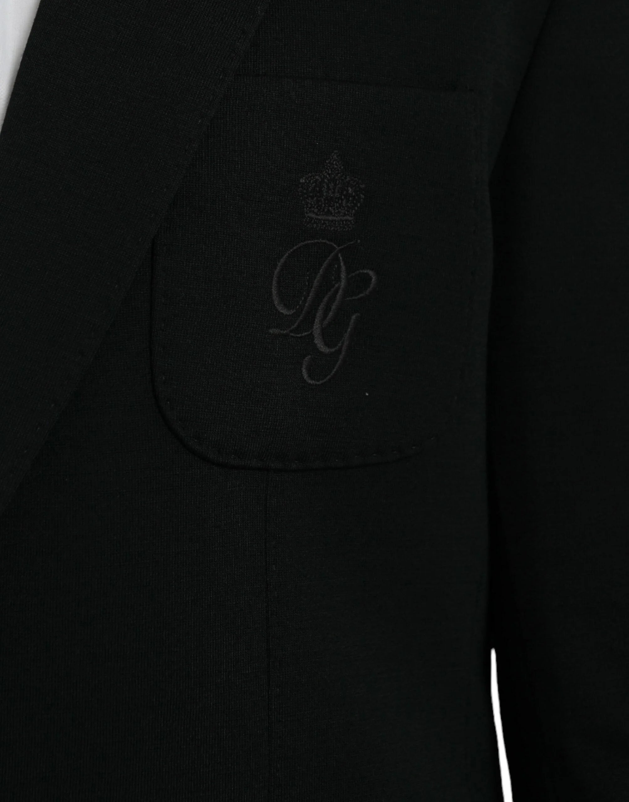 Dolce & Gabbana Black Wool Notch Single Breasted Coat Blazer - IT50 | L - Sport Jackets