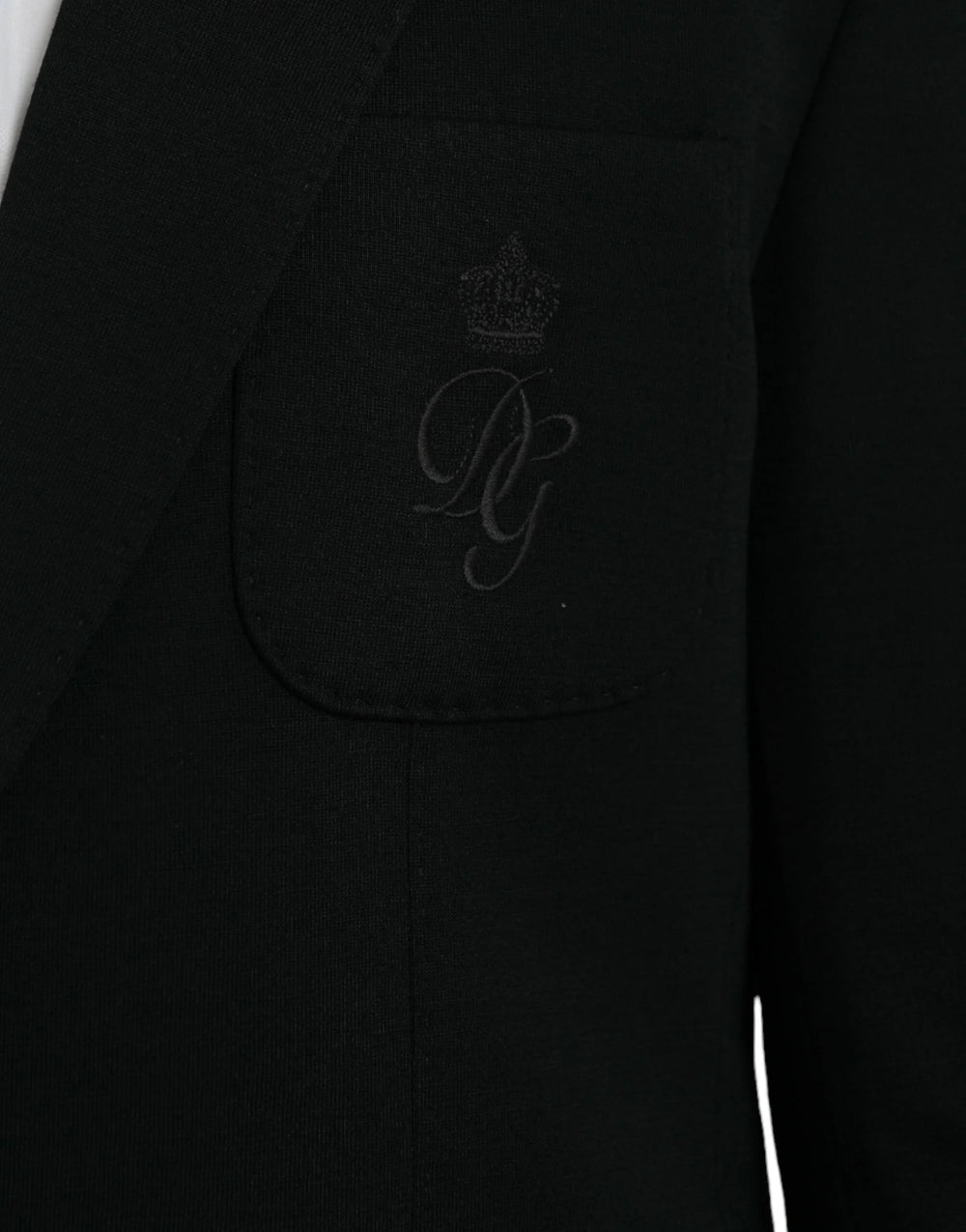 Dolce & Gabbana Black Wool Notch Single Breasted Coat Blazer - IT50 | L - Sport Jackets