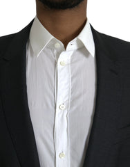 Dolce & Gabbana Black Wool Notch SingleBreasted Coat Blazer - IT54 | XL - Sport Jackets