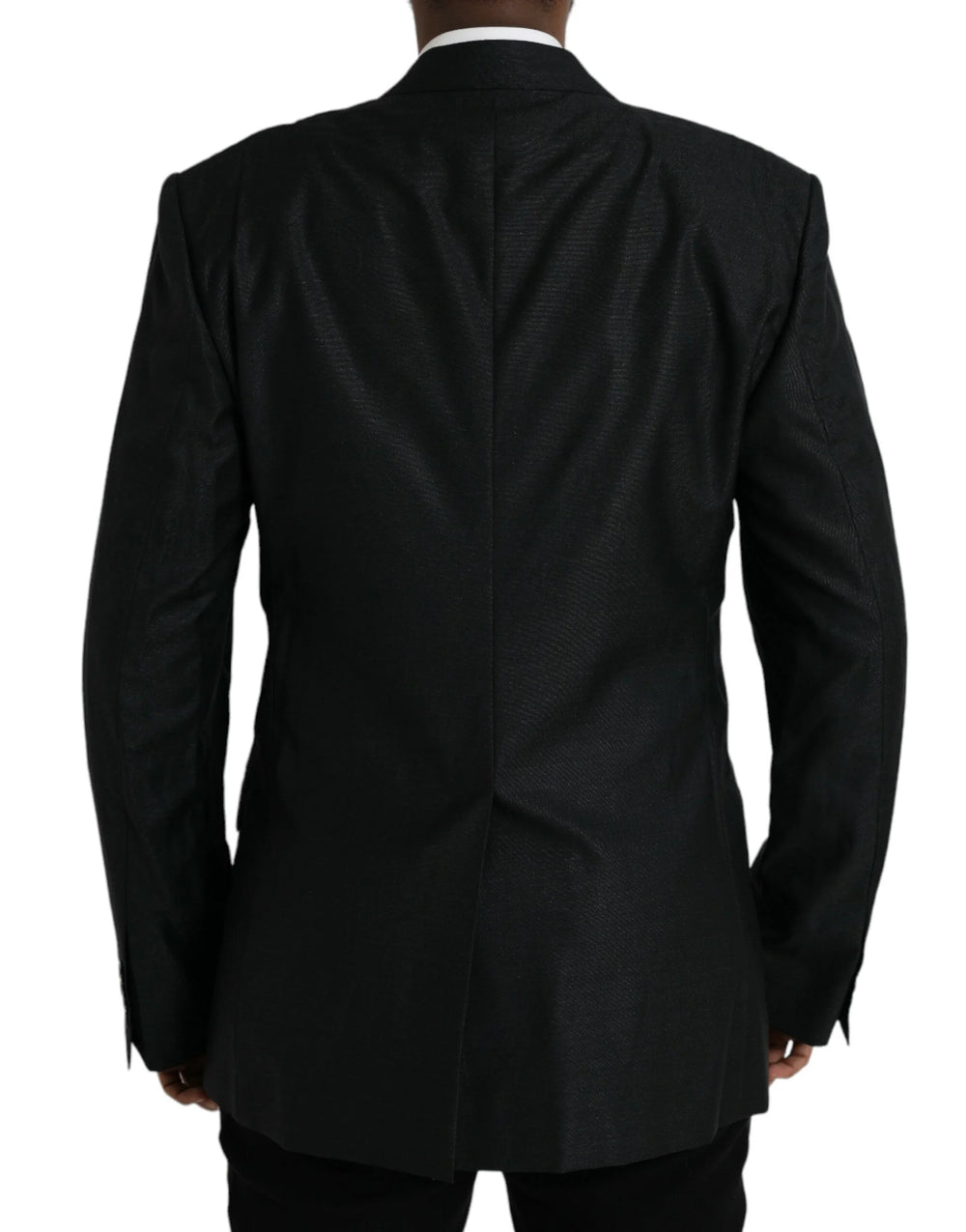 Dolce & Gabbana Black Wool Notch SingleBreasted Coat Blazer - IT54 | XL - Sport Jackets