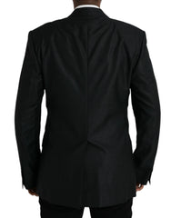 Dolce & Gabbana Black Wool Notch SingleBreasted Coat Blazer - IT54 | XL - Sport Jackets
