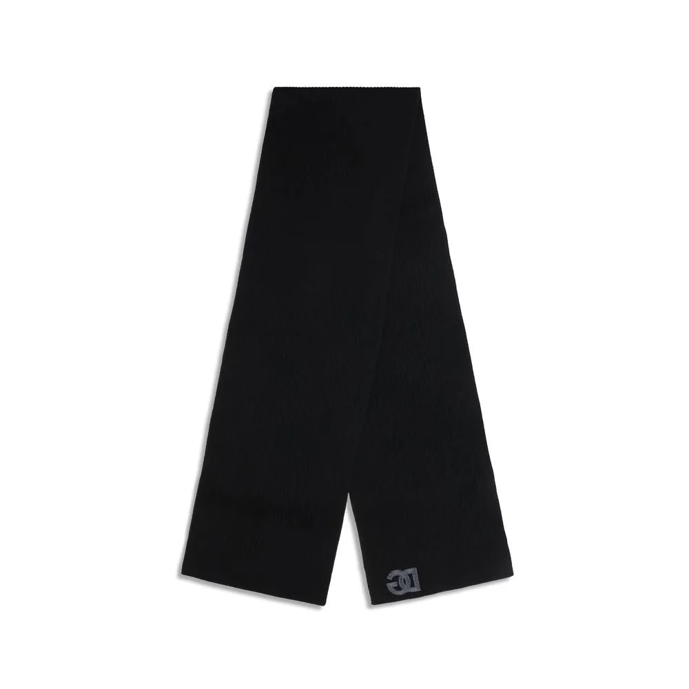 Dolce & Gabbana Black Wool Oves Aries Scarf