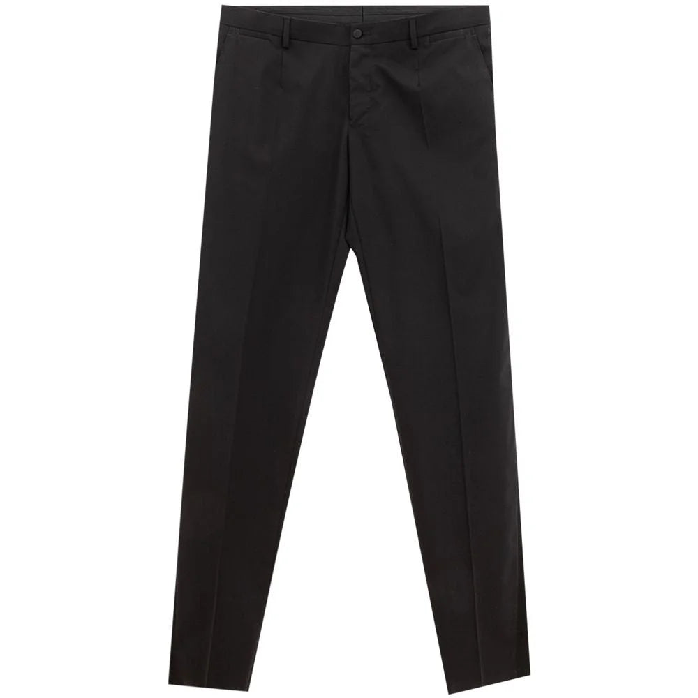 Dolce & Gabbana Black Wool Pant - IT54 | XXL - Trousers