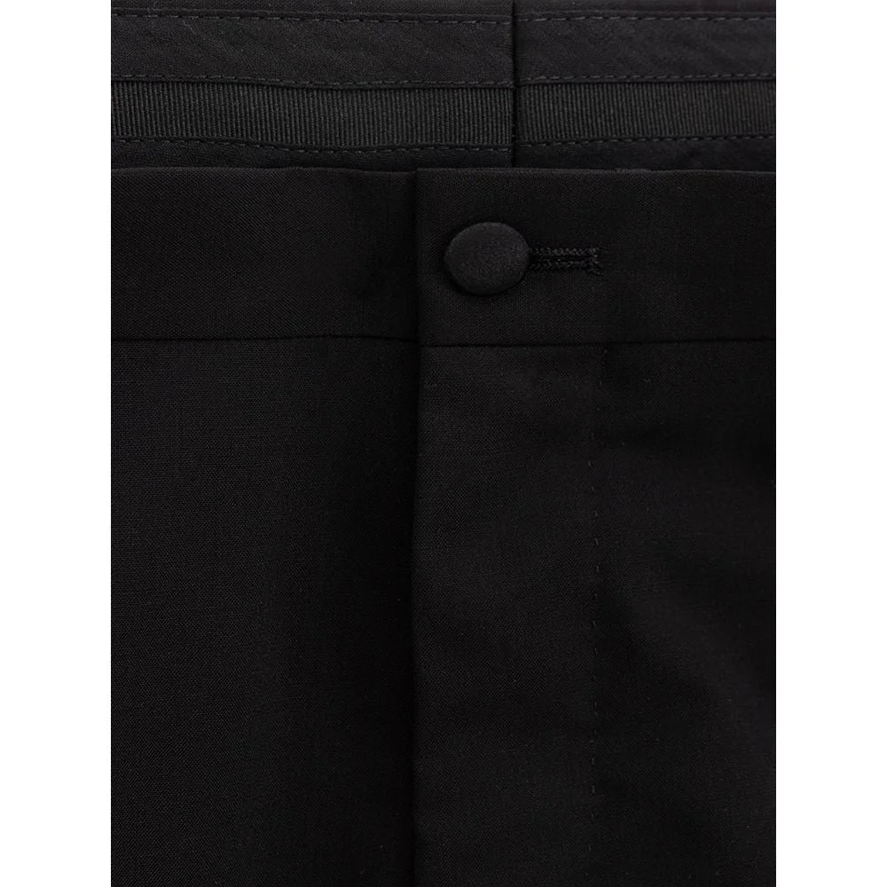 Dolce & Gabbana Black Wool Pant - IT54 | XXL - Trousers