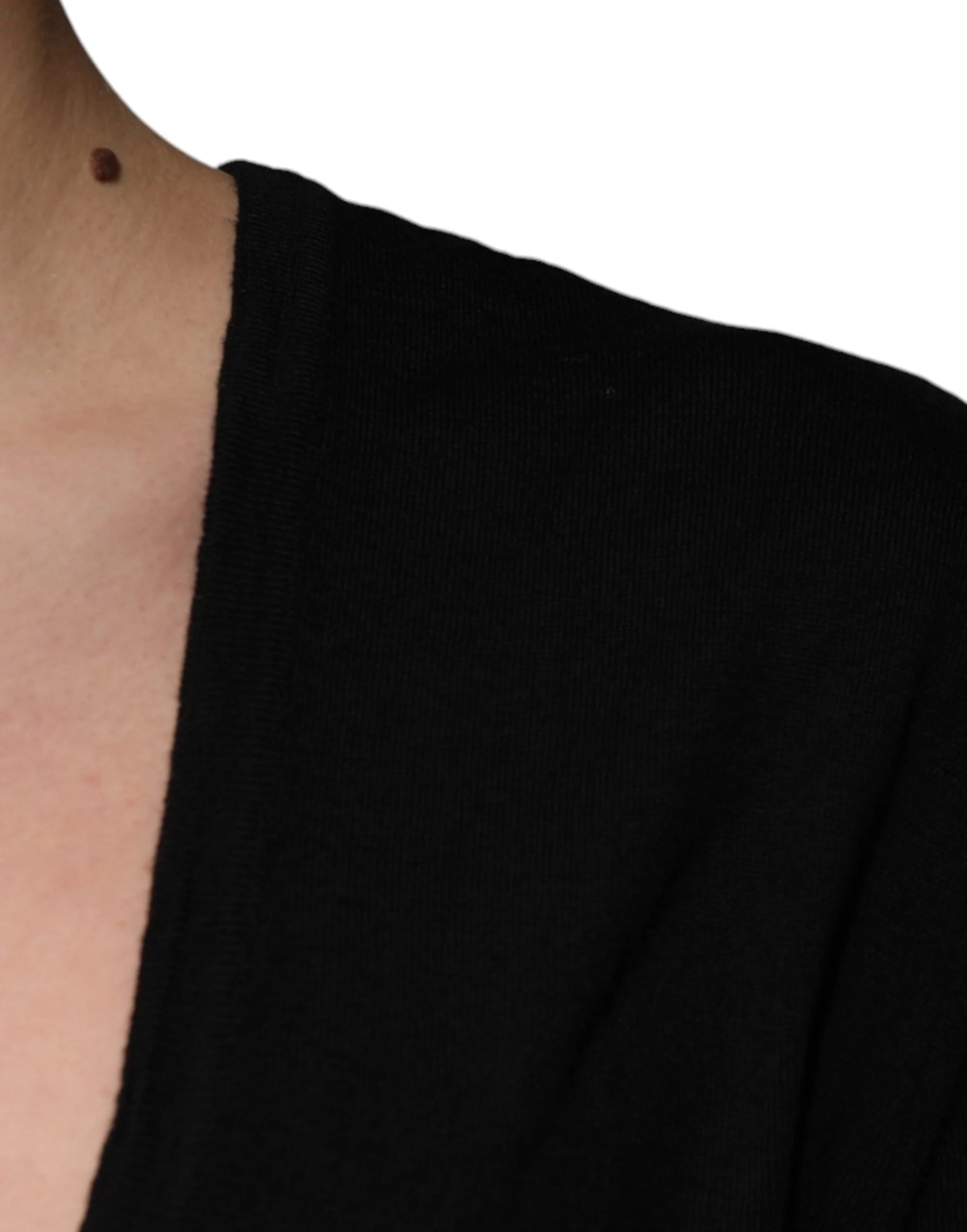 Dolce & Gabbana Black Wool Round Neck Pullover Sweater - IT48 | M - Sweaters