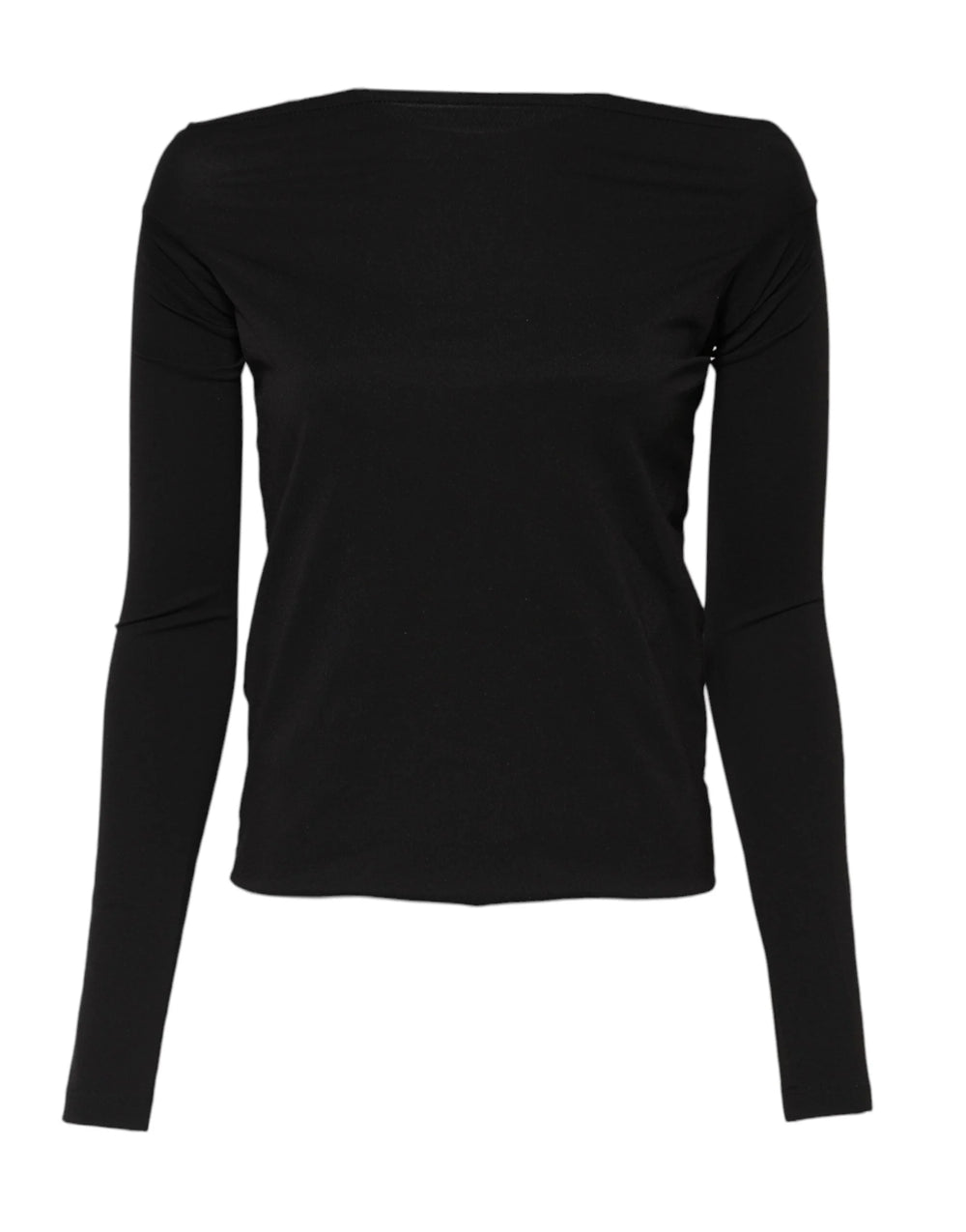 Dolce & Gabbana Black Wool Shrug Crew Neck Pullover Sweater - IT40|S