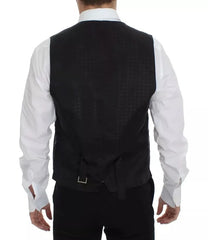 Dolce & Gabbana Black Wool Silk Dress Gilet Jacket Vest - IT44 | XS - Vests