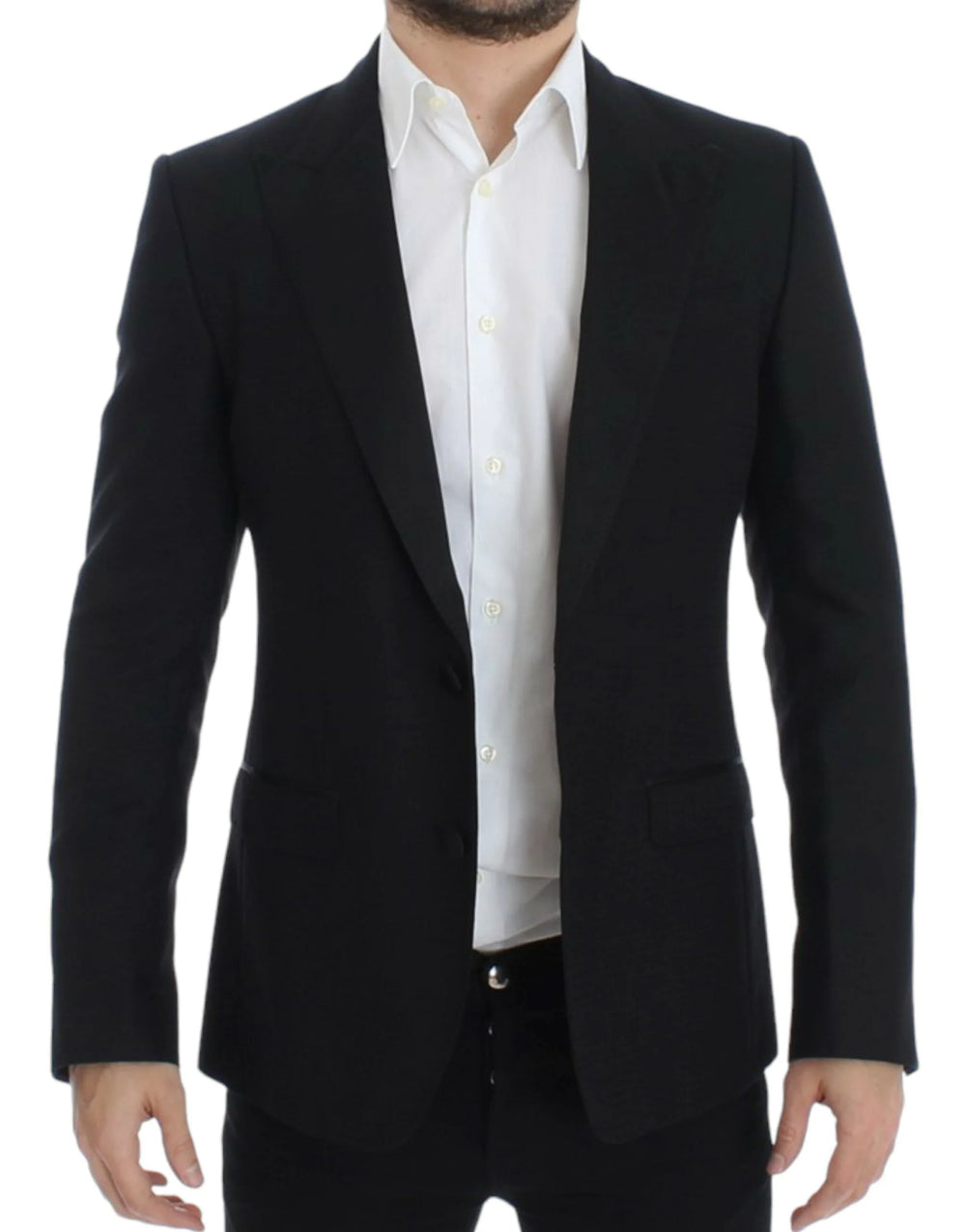 Dolce & Gabbana Black wool silk SICILIA blazer - IT46 | S - Sport Jackets