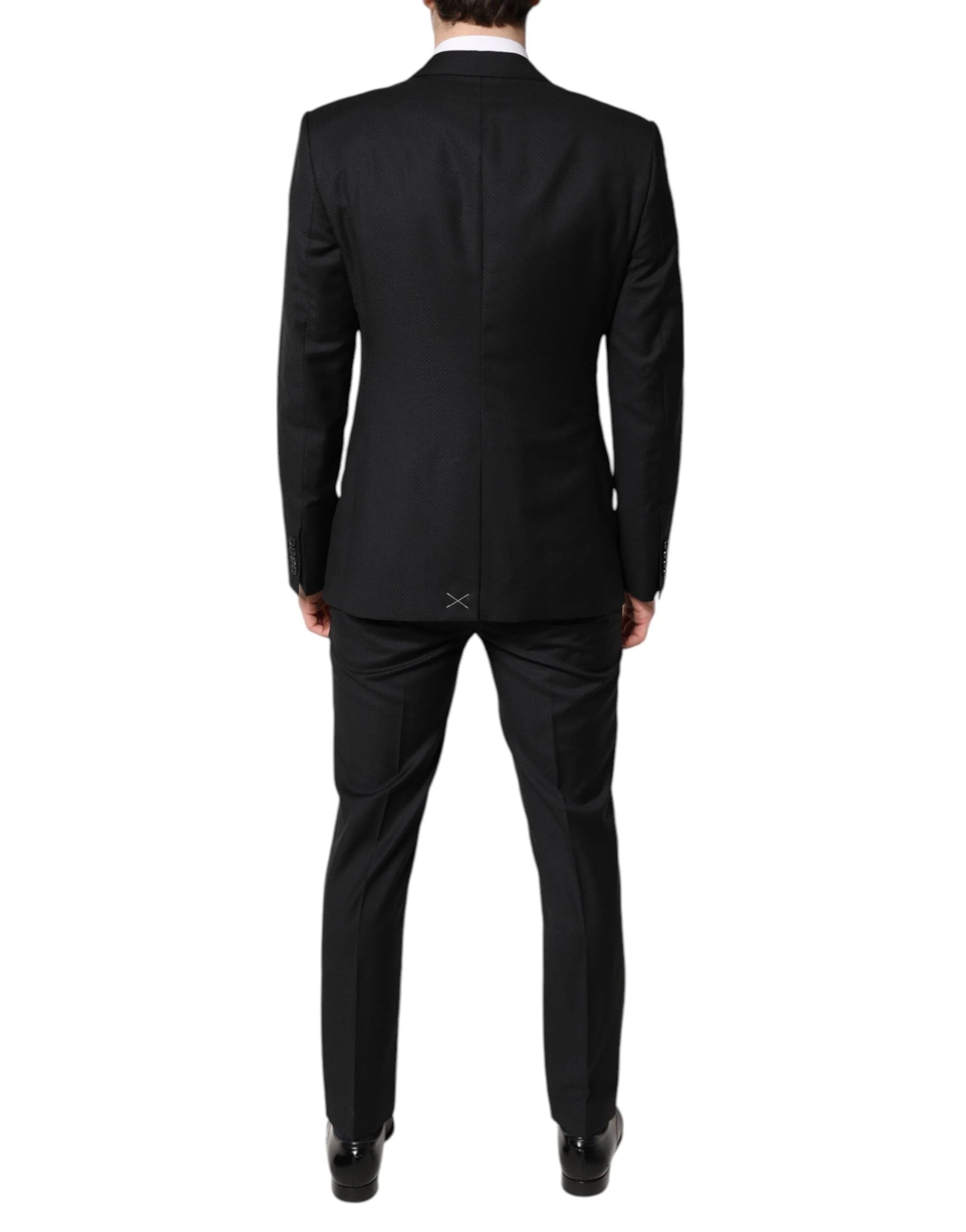 Dolce & Gabbana Black Wool Single Breasted 2 Piece Suit - IT48 | M - Suits