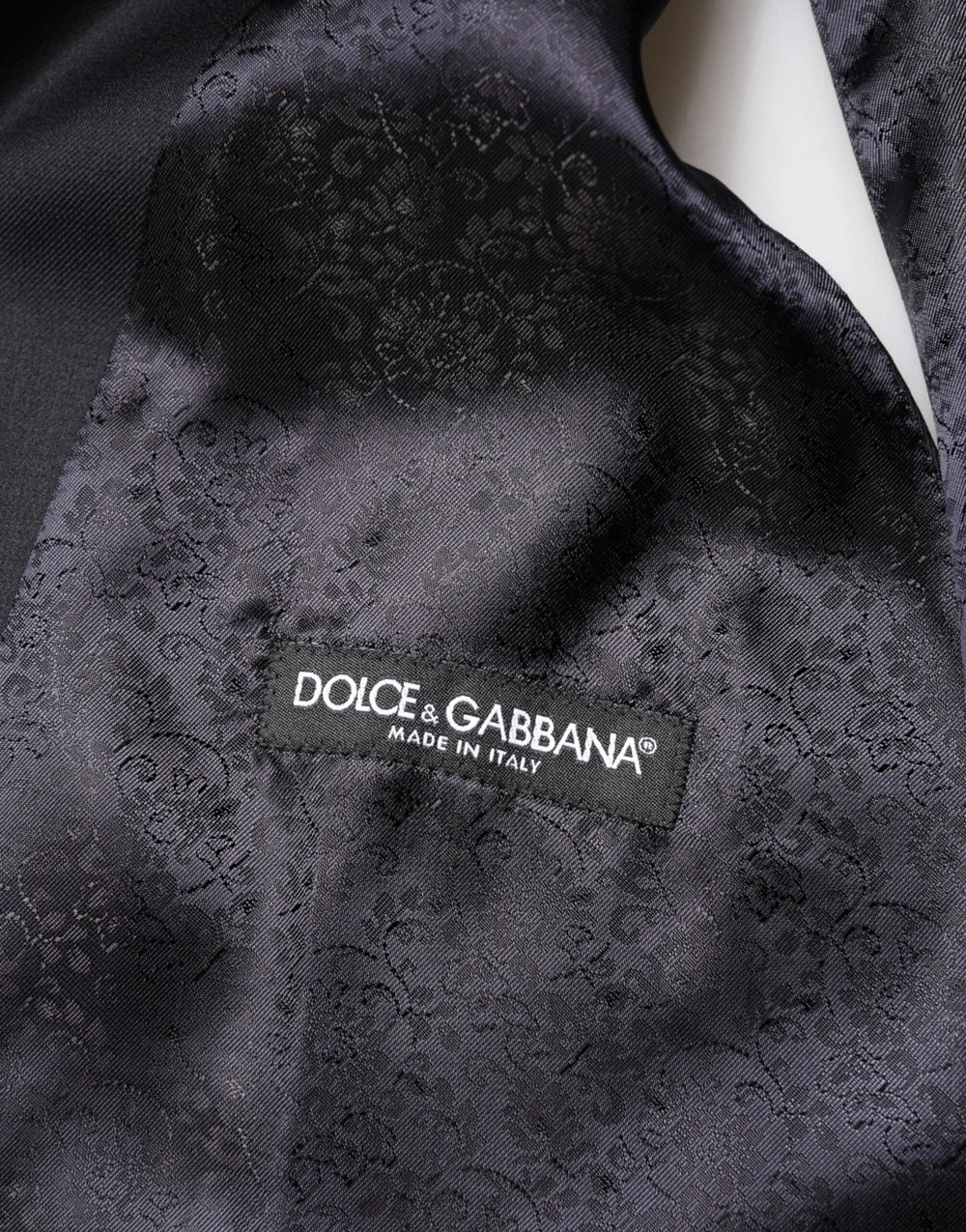 Dolce & Gabbana Black Wool Single Breasted 3 Piece Men Suit - IT44 | XS