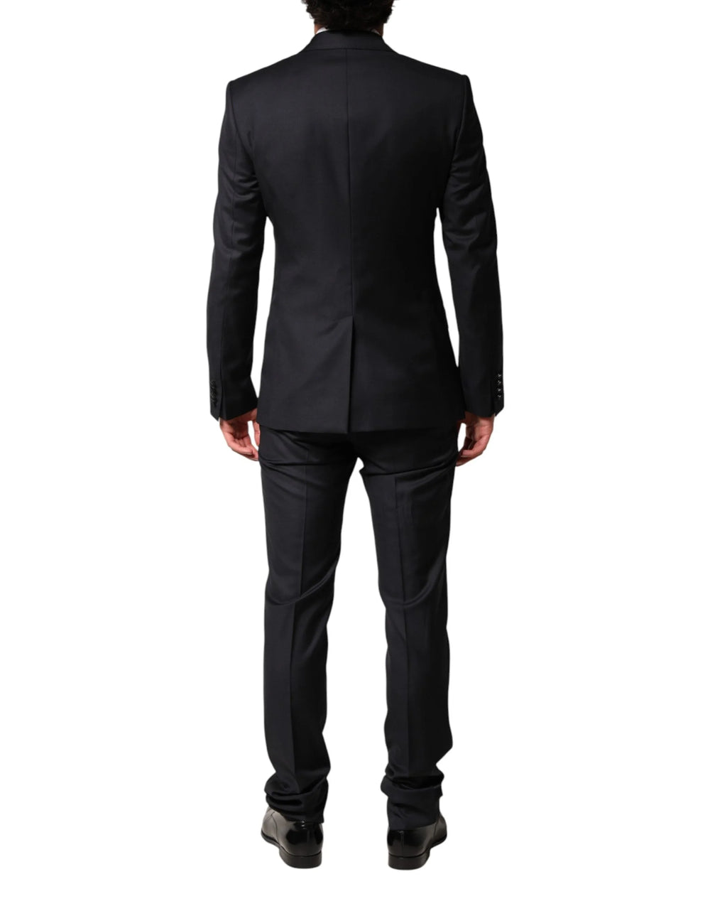 Dolce & Gabbana Black Wool Single Breasted 3 Piece Men Suit - IT44 | XS