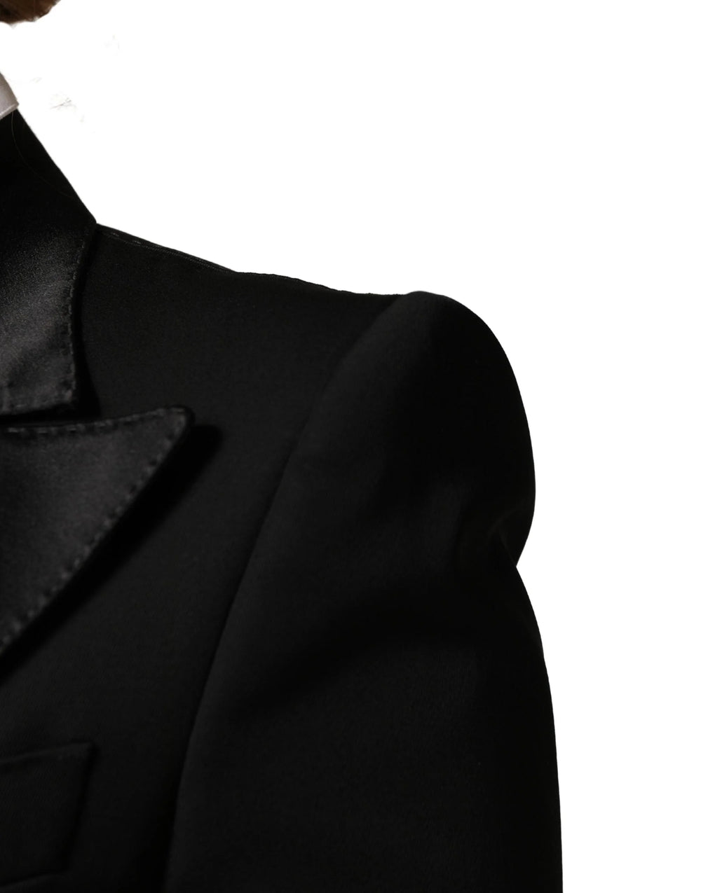 Dolce & Gabbana Black Wool Single Breasted Blazer Jacket - IT40|S