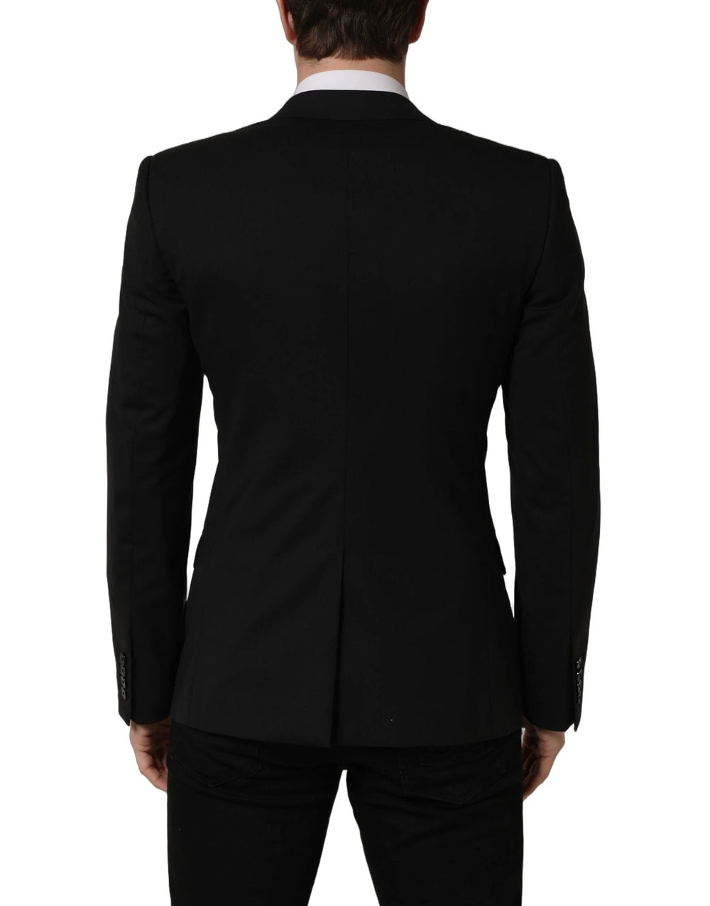 Dolce & Gabbana Black Wool Single Breasted Blazer Jacket - IT48 | M