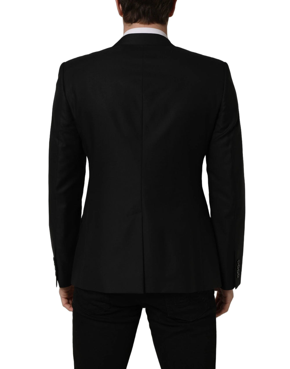 Dolce & Gabbana Black Wool Single Breasted Blazer Jacket - IT50 | L