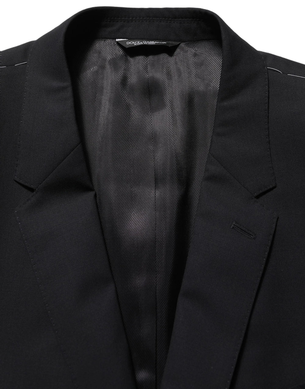 Dolce & Gabbana Black Wool Single Breasted Blazer Jacket - IT56 | XXL