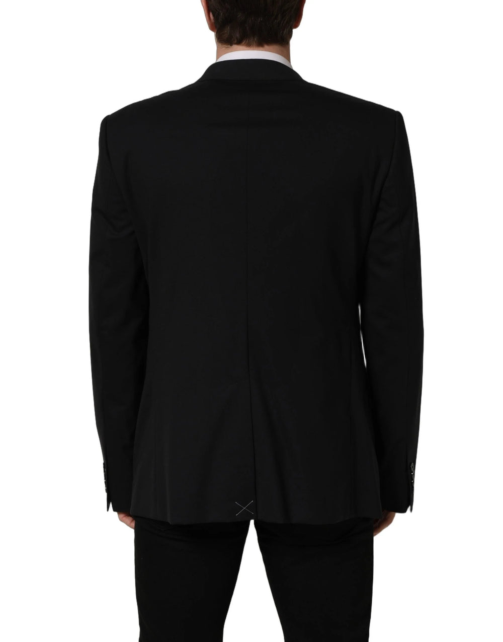Dolce & Gabbana Black Wool Single Breasted Blazer Jacket - IT56 | XXL