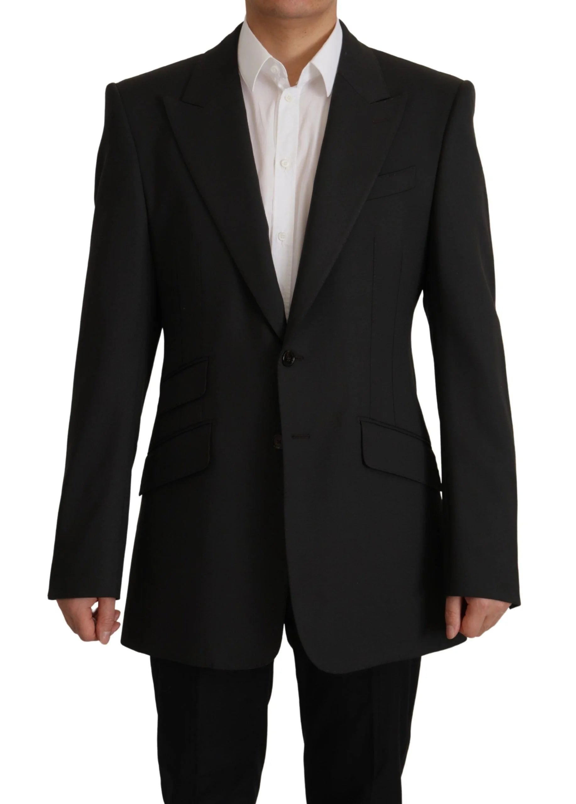 Dolce & Gabbana Black Wool Single Breasted Blazer v - IT48 | M - Sport Jackets