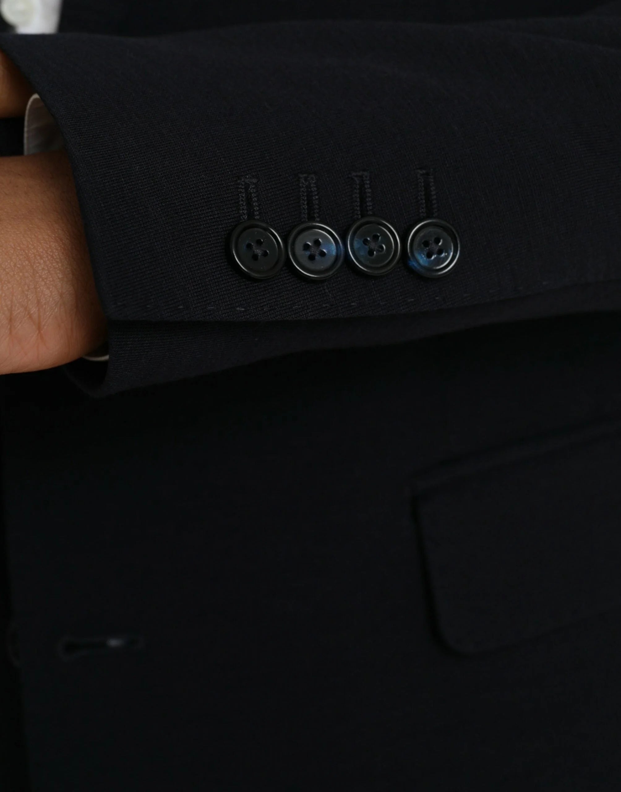 Dolce & Gabbana Black Wool Single Breasted Coat Blazer - IT44 | XS - Sport Jackets