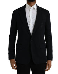 Dolce & Gabbana Black Wool Single Breasted Coat Blazer - IT44 | XS - Sport Jackets