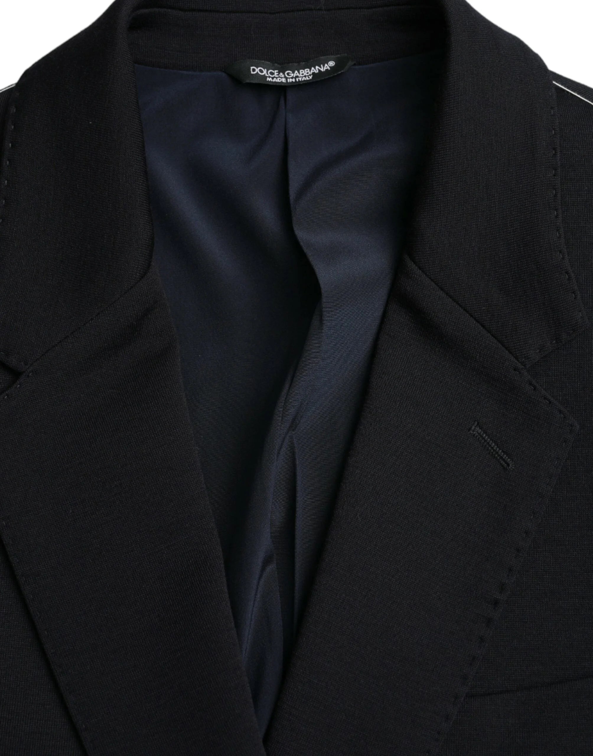 Dolce & Gabbana Black Wool Single Breasted Coat Blazer - IT44 | XS - Sport Jackets