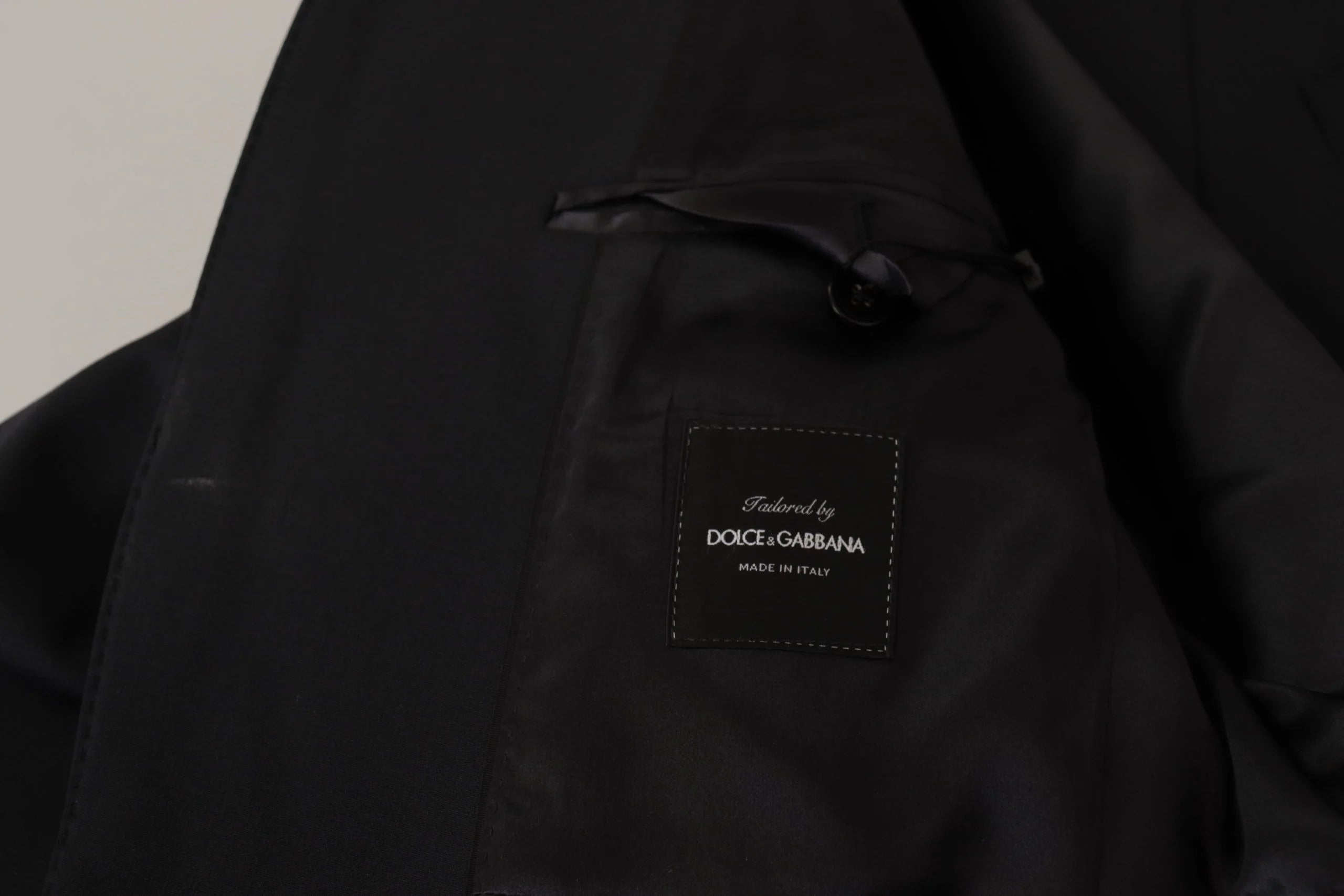 Dolce & Gabbana Black Wool Single Breasted Coat Men Blazer - IT50 | L - Sport Jackets
