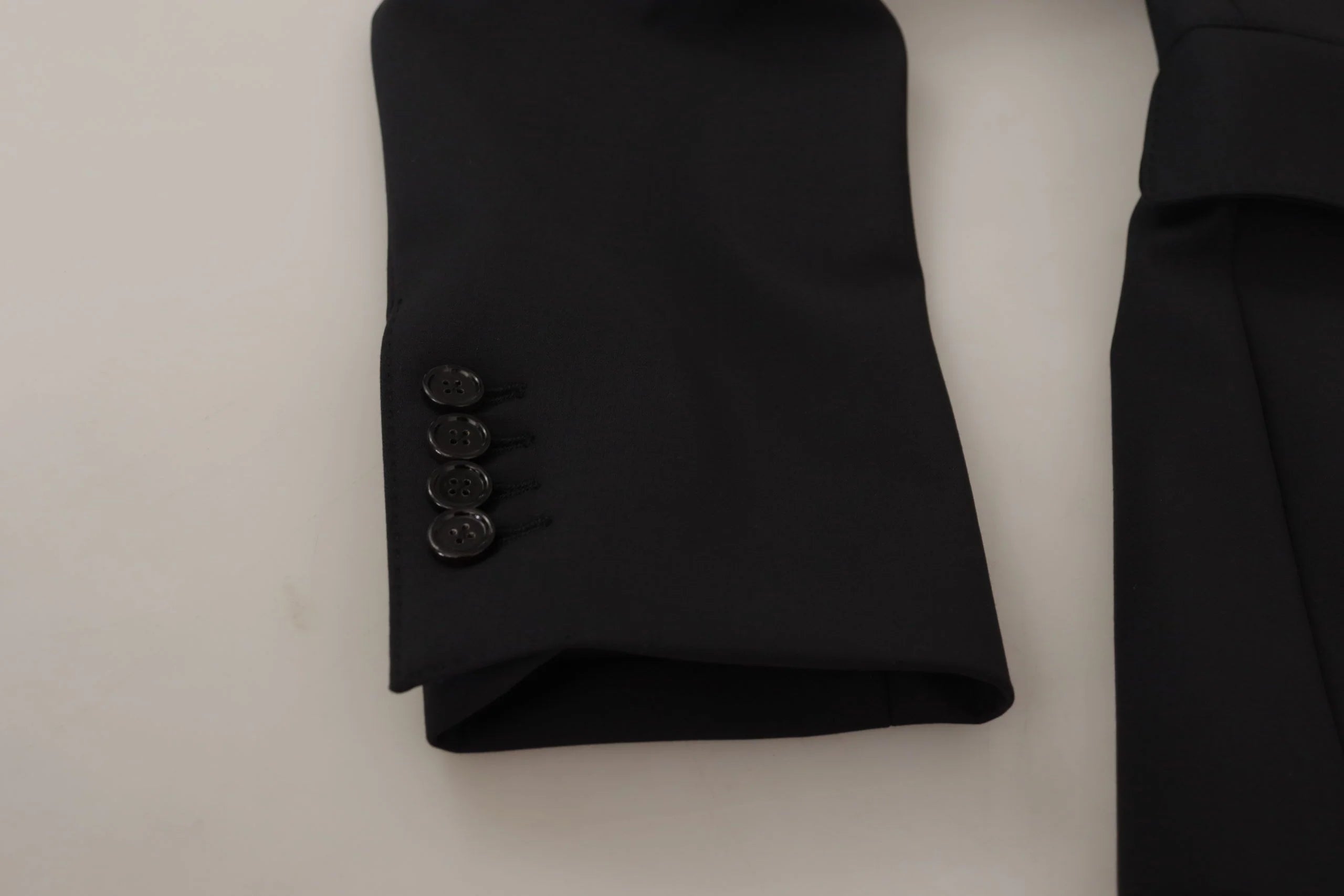 Dolce & Gabbana Black Wool Single Breasted Coat Men Blazer - IT50 | L - Sport Jackets