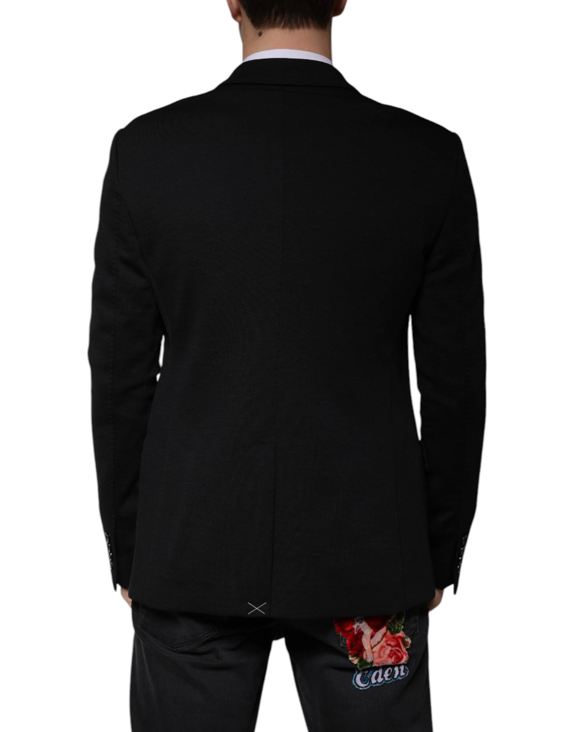 Dolce & Gabbana Black Wool Single Breasted Formal Blazer - Sport Jackets