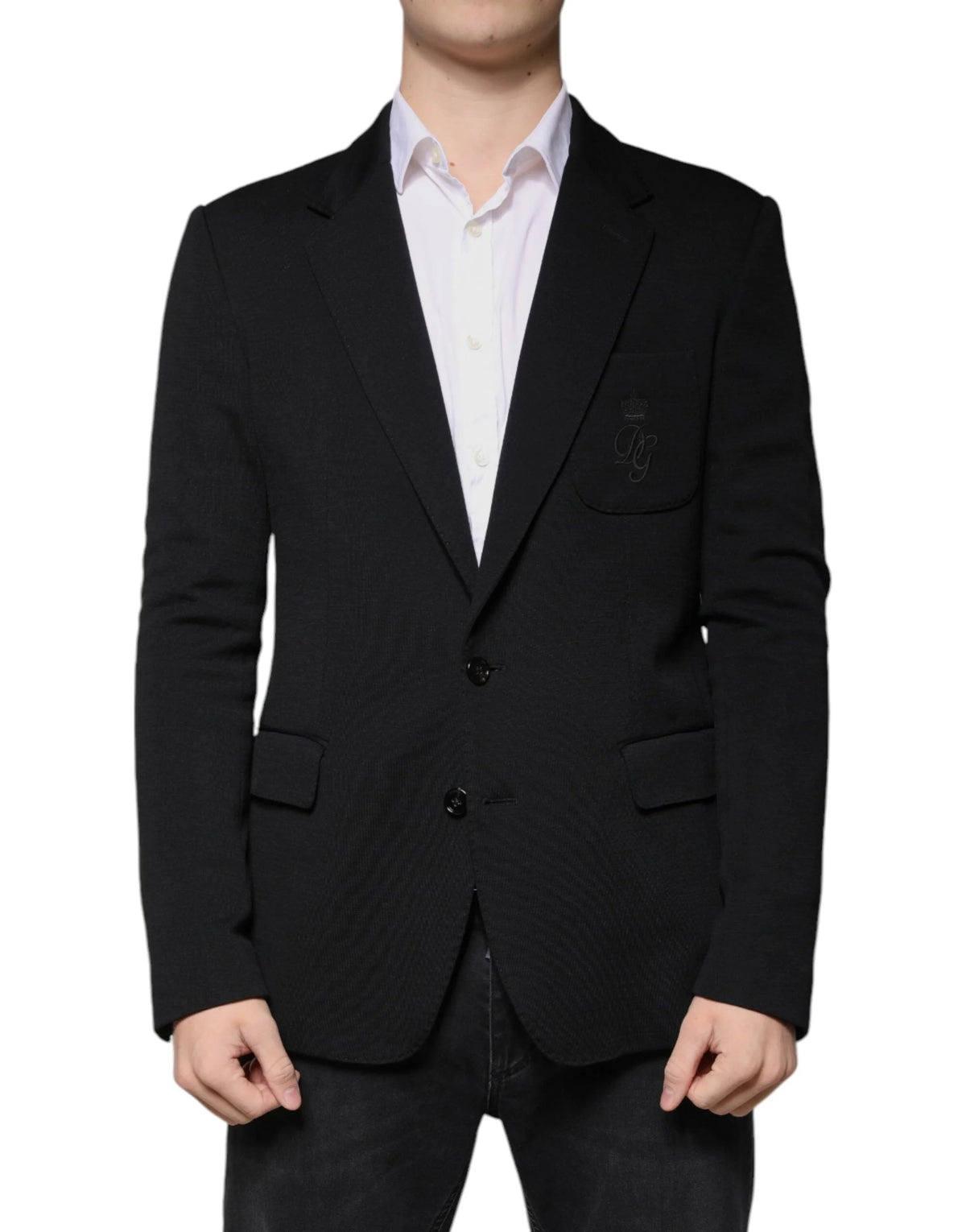 Dolce & Gabbana Black Wool Single Breasted Formal Blazer - Sport Jackets