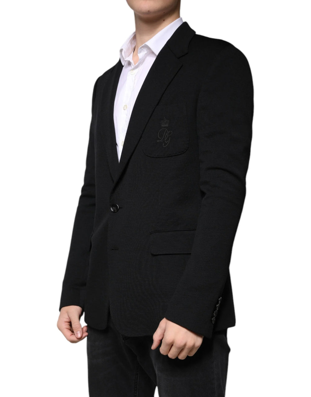 Dolce & Gabbana Black Wool Single Breasted Formal Blazer - Sport Jackets