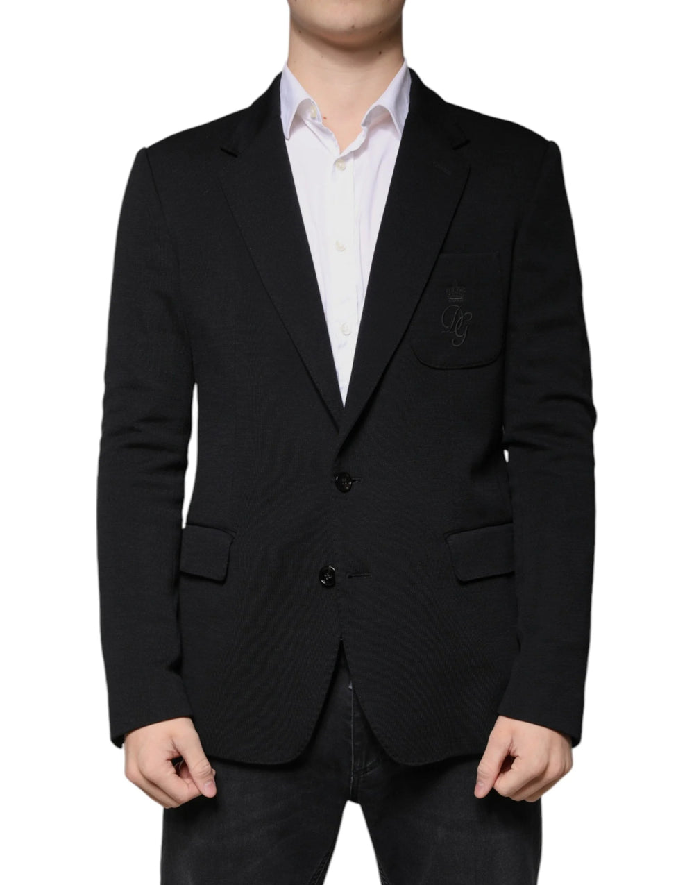 Dolce & Gabbana Black Wool Single Breasted Formal Blazer - Sport Jackets