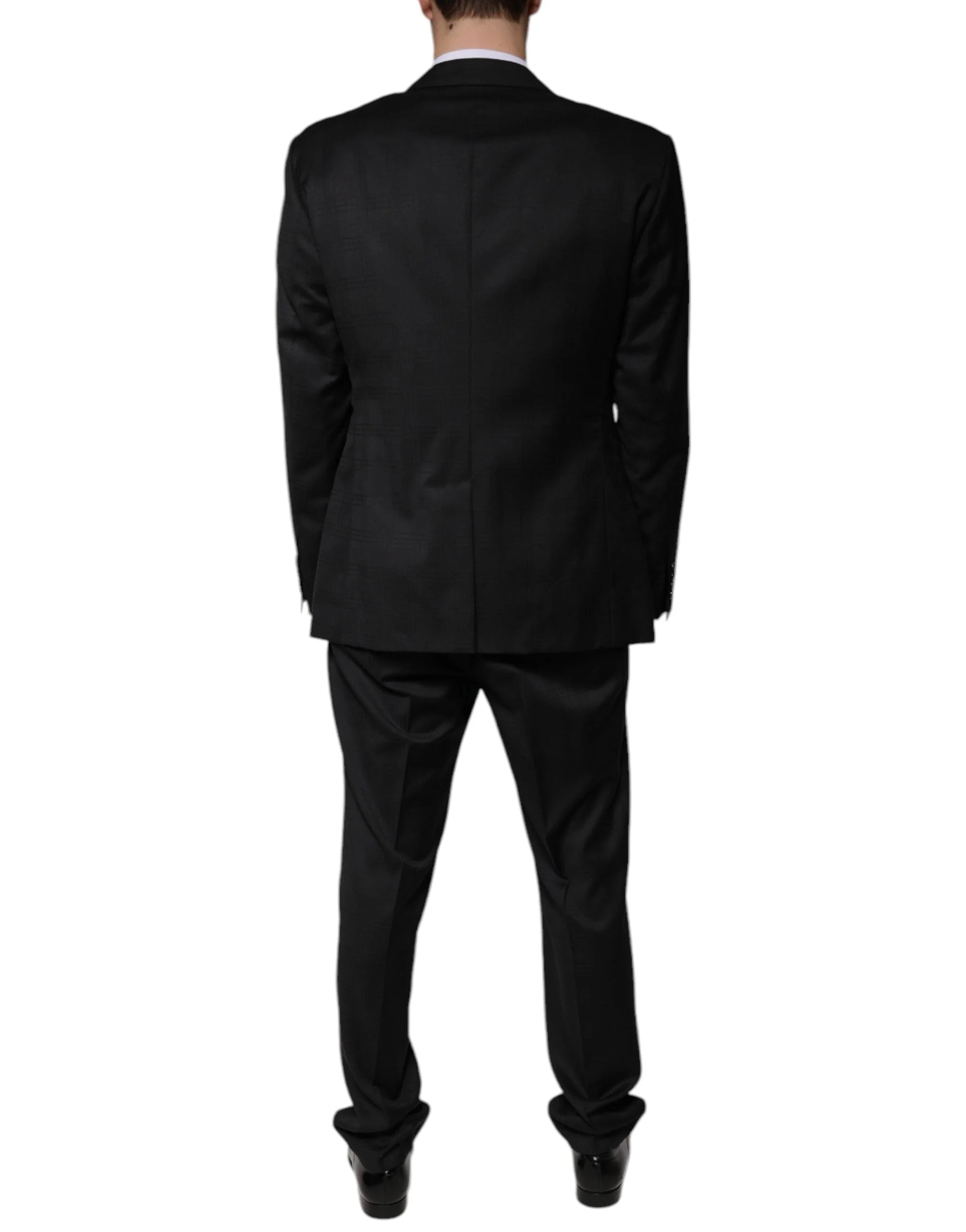 Dolce & Gabbana Black Wool Single Breasted Formal Suit - IT56 | XXL - Suits