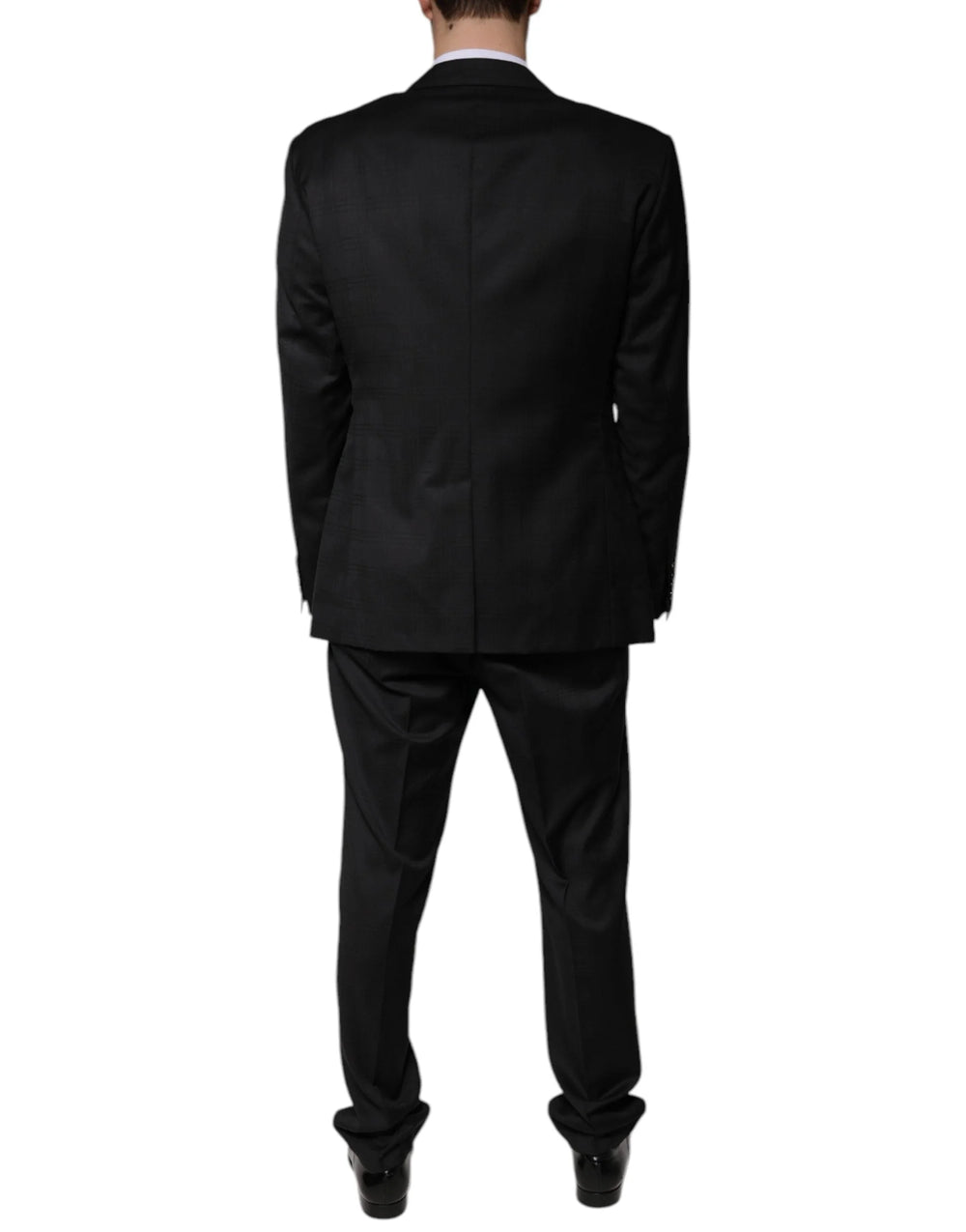 Dolce & Gabbana Black Wool Single Breasted Formal Suit - IT56 | XXL - Suits