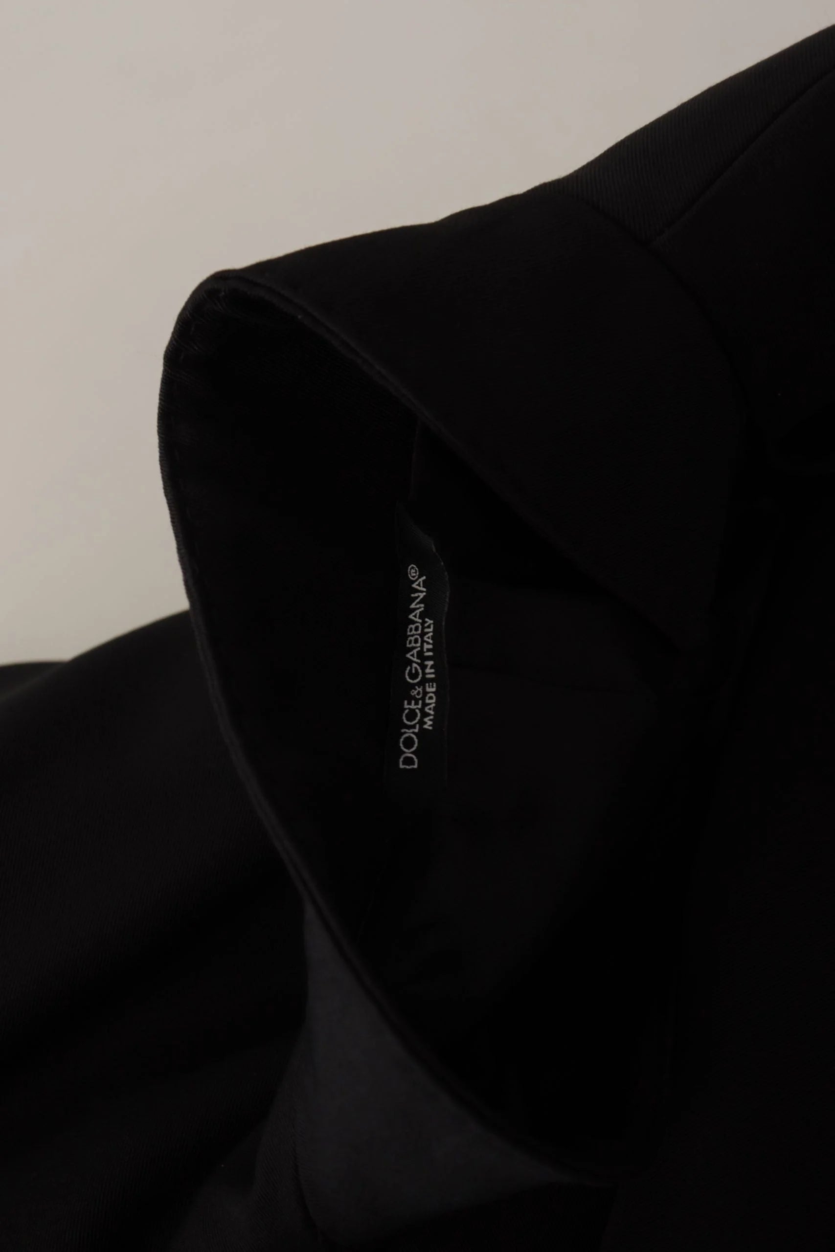Dolce & Gabbana Black Wool Single Breasted Jacket Blazer - IT50 | L - Sport Jackets