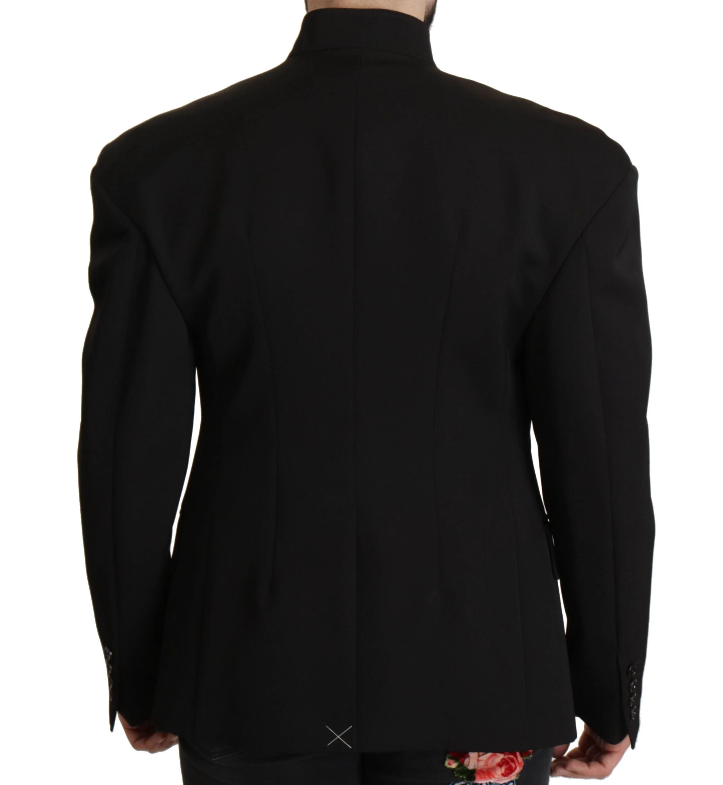 Dolce & Gabbana Black Wool Single Breasted Jacket Blazer - IT50 | L - Sport Jackets