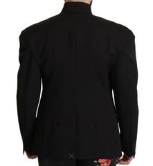 Dolce & Gabbana Black Wool Single Breasted Jacket Blazer - IT50 | L - Sport Jackets