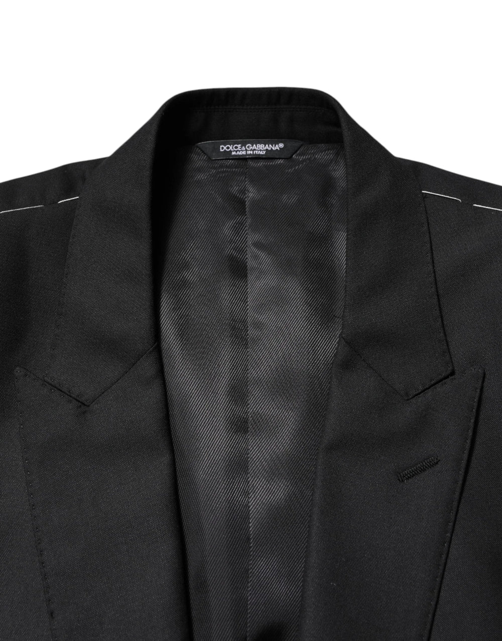 Dolce & Gabbana Black Wool Single Breasted Jacket Blazer - IT52 | XL - Sport Jackets