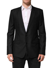 Dolce & Gabbana Black Wool Single Breasted Jacket Blazer - IT52 | XL - Sport Jackets