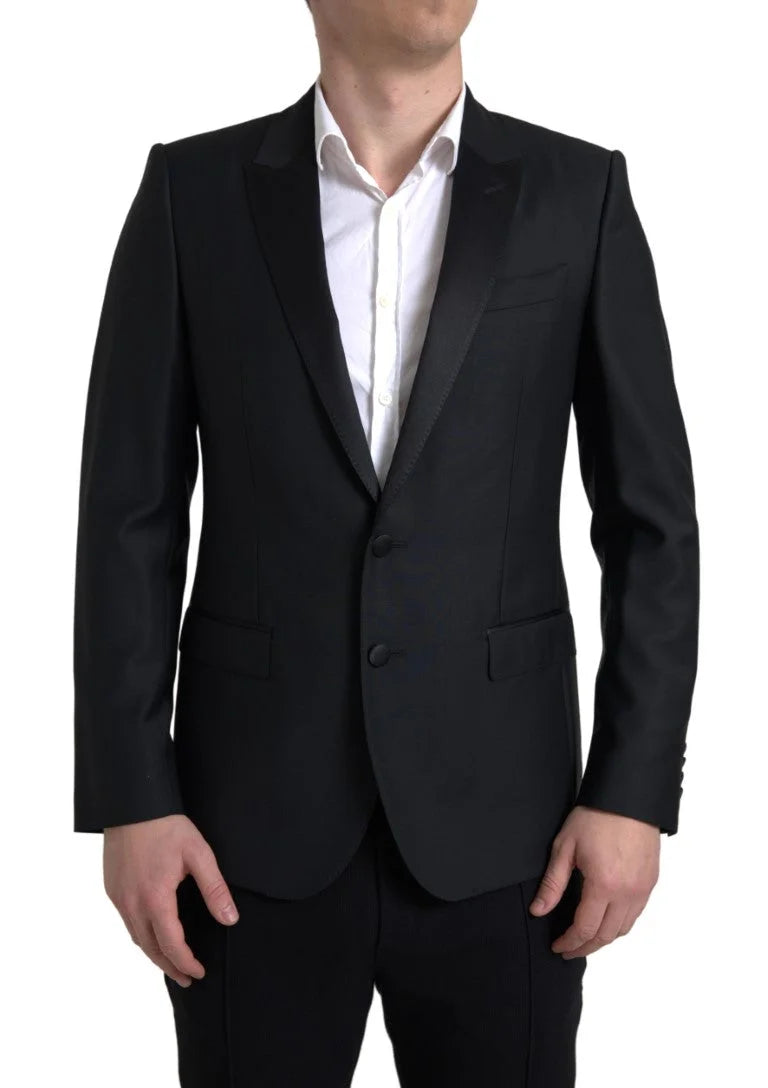 Dolce & Gabbana Black Wool Single Breasted MARTINI Blazer - IT48 | M - Sport Jackets