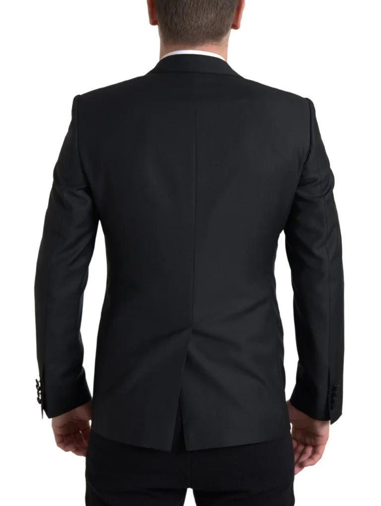 Dolce & Gabbana Black Wool Single Breasted MARTINI Blazer - IT48 | M - Sport Jackets
