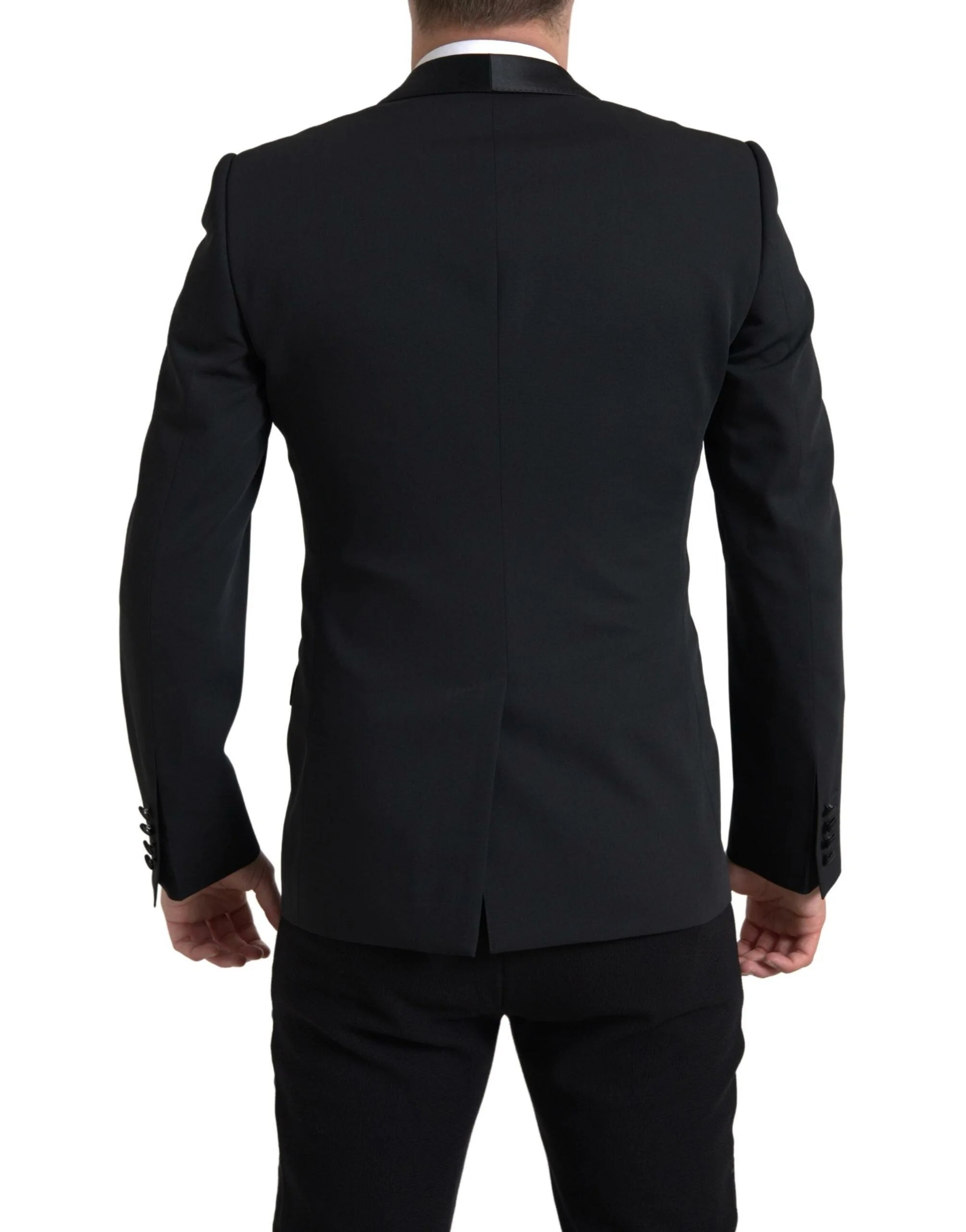 Dolce & Gabbana Black Wool Single Breasted MARTINI Blazer - IT48 | M - Sport Jackets