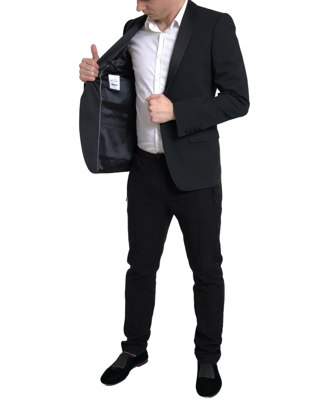 Dolce & Gabbana Black Wool Single Breasted MARTINI Blazer - IT48 | M - Sport Jackets