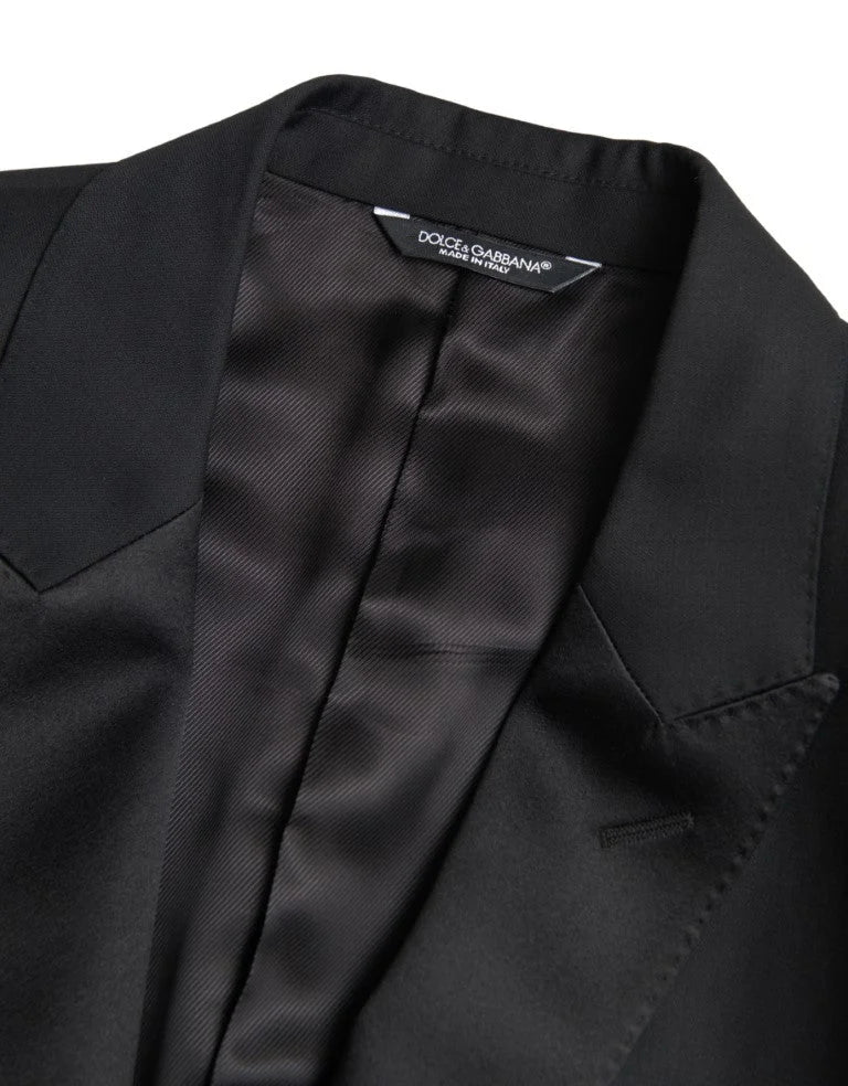 Dolce & Gabbana Black Wool Single Breasted MARTINI Blazer - IT48 | M - Sport Jackets