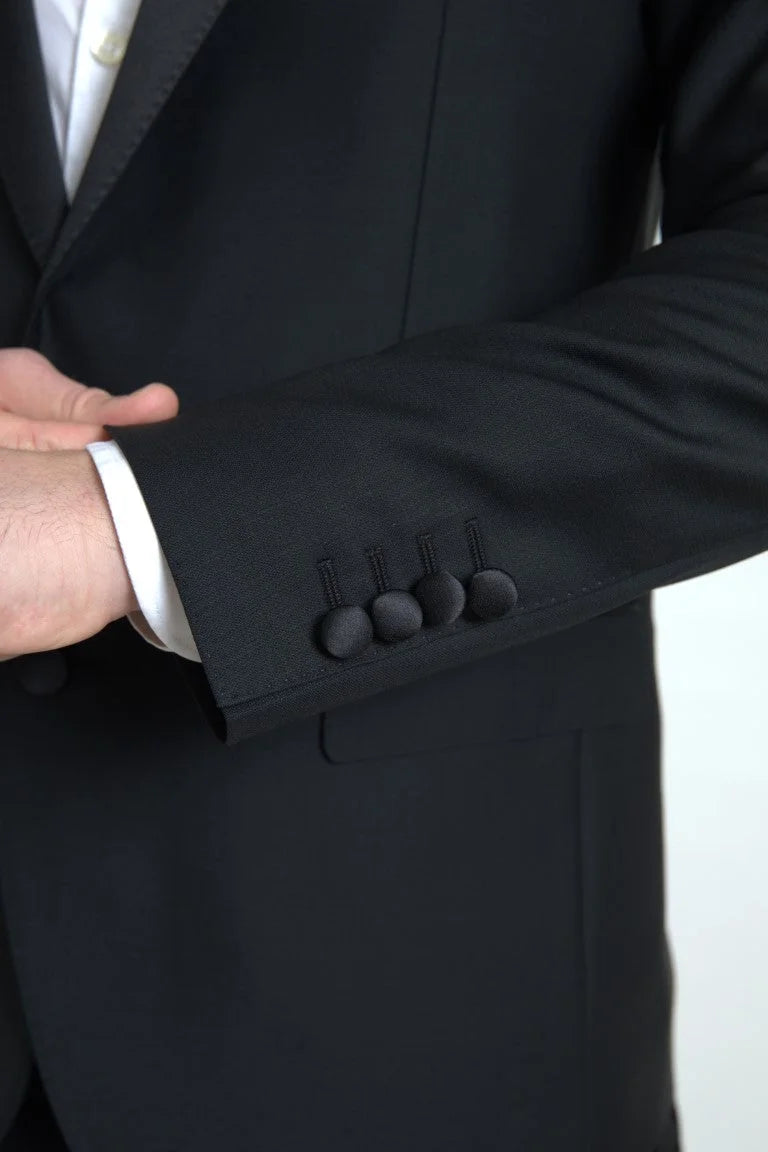 Dolce & Gabbana Black Wool Single Breasted MARTINI Blazer - IT48 | M - Sport Jackets