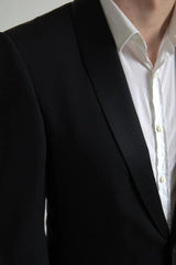 Dolce & Gabbana Black Wool Single Breasted MARTINI Blazer - IT48 | M - Sport Jackets