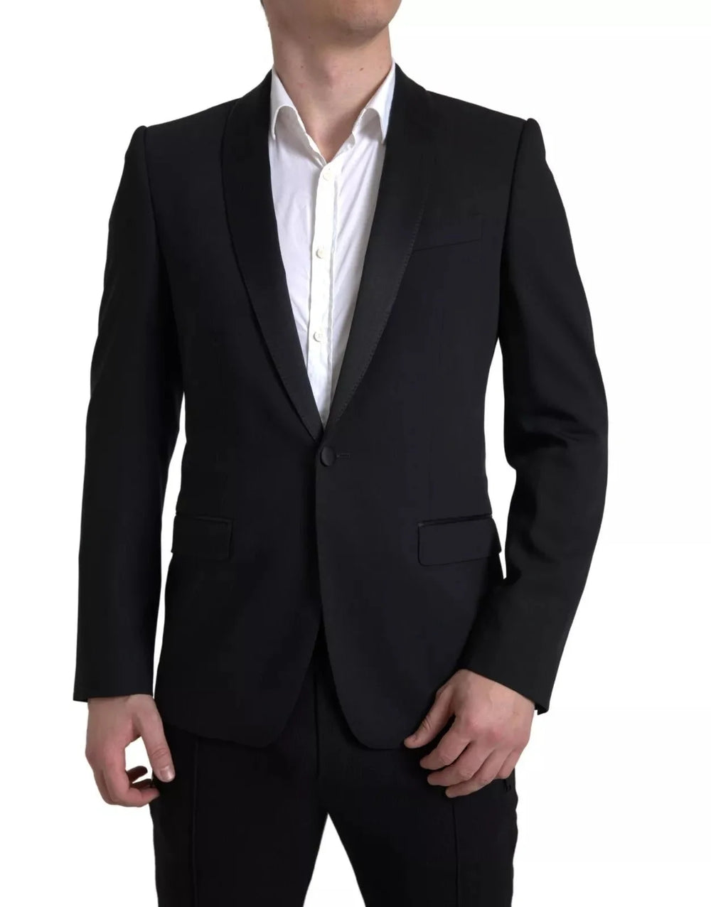 Dolce & Gabbana Black Wool Single Breasted MARTINI Blazerclothing - IT48 | M - Sport Jackets