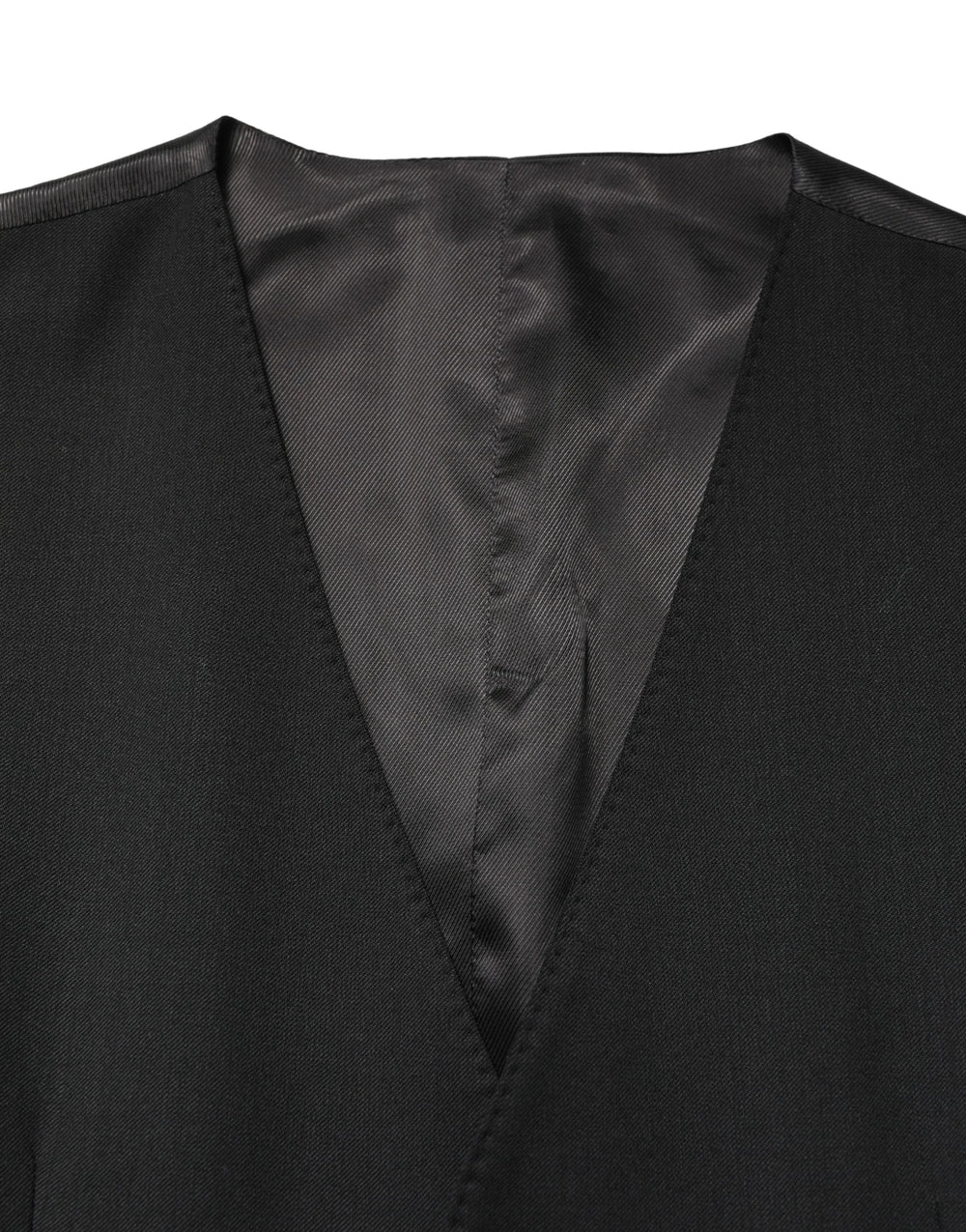 Vestă de trening Dolce & Gabbana neagră din lână, croială simplă, pentru bărbați - IT46 | S