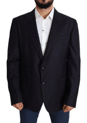 Dolce & Gabbana Black Wool Single Breasted NAPOLI Blazer - IT56 | XXL